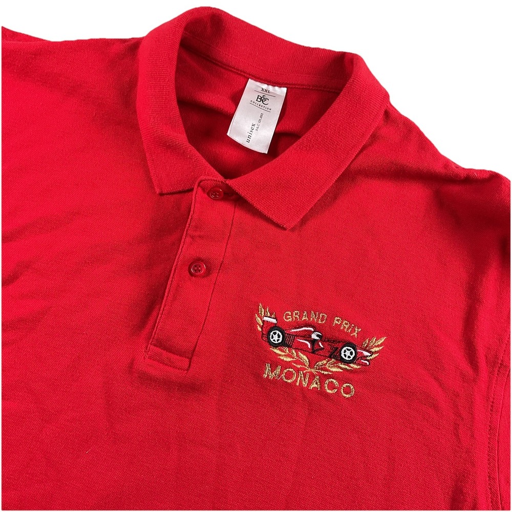 B& C Collection Unisex XXL Red Polo Shirt Grand Price‎ Monaco